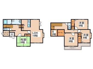 長津田みなみ台戸建1の物件間取画像